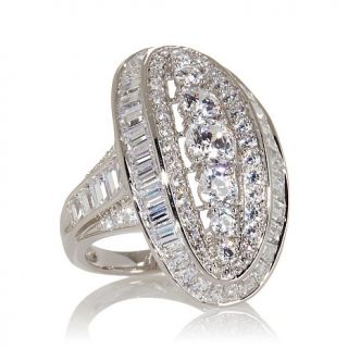 Victoria Wieck 4.83ct Absolute™ Round and Baguette Oval Ring