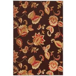 Brown Floral Rug (8' x 11') Mohawk Home 7x9   10x14 Rugs
