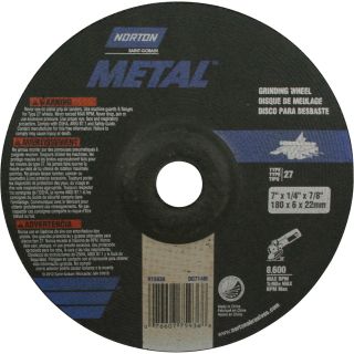 Norton Metal Grinding Wheel — 7in. Dia.