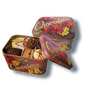 handmade chocolates and tin by bijou gifts