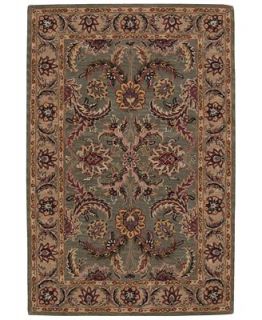 MANUFACTURERS CLOSEOUT Nourison Area Rug, India House IH18 Green 5 x 8   Rugs