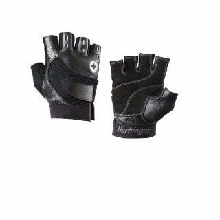 Harbinger Men's Pro Training Gloves (Black)  Exercise Gloves  Sports & Outdoors