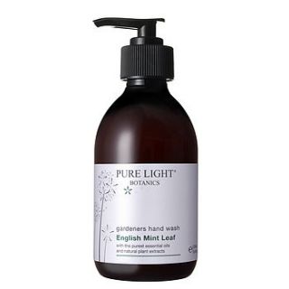 english mint leaf gardeners hand wash by pure light botanics