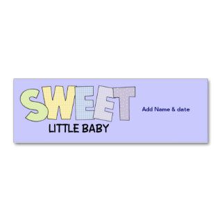 Mini Bookmarks for Baby Shower Party Favor Business Card