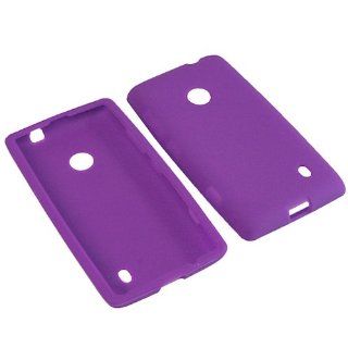 For Nokia Lumia 521 (T Mobile) Skin/Silicone, Purple Cell Phones & Accessories