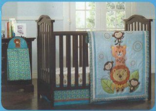 Kids Line Jungle Friends Crib Set   4 Pc  Crib Bedding Sets  Baby