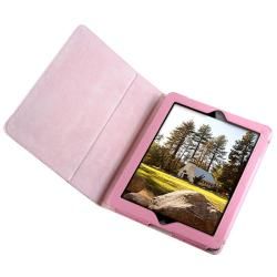 Light Pink Leather Case with Stand for Apple iPad 2 Eforcity Cases & Holders