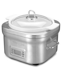 DeLonghi DCP707 Slow Cooker, 5 Qt. Compact Stainless   Electrics   Kitchen