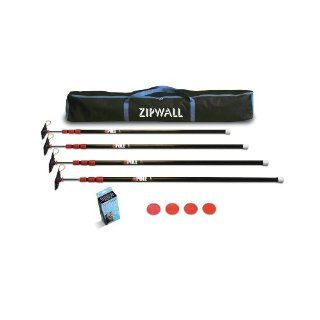 ZipWall ZP4 Low Cost Spring Loaded Pole Kit with Carry Bag   Zipwall System  