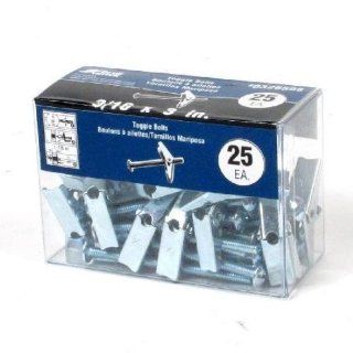 Blue Hawk 25 Pack 3/16" x 3" Toggle Bolts   0326595 Kitchen & Dining