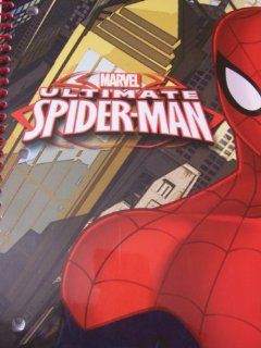 Marvel Ultimate Spiderman Wide Ruled Spiral Notebook ~ Spidey Up Close (8" X 10.5"; 70 Sheets, 140 Pages) Toys & Games