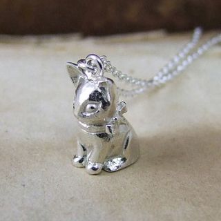 vintage kitten pendant by alexis dove jewellery