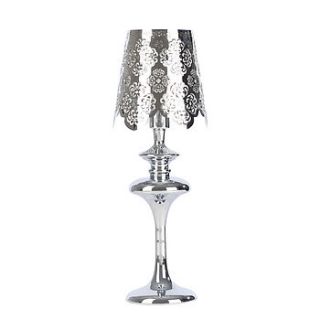 metal filigree table lamp by out there interiors