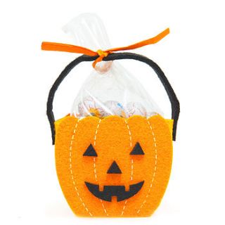 halloween pumpkin bag with milk chocolates by candyhouse