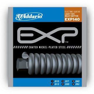 D'Addario EXP140 Coated Electric Guitar Strings, Light Top/Heavy Bottom, 10 52 Musical Instruments