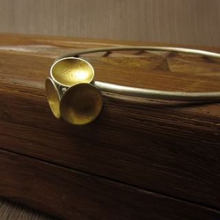 cup of gold charm bangle by joanne tinley jewellery