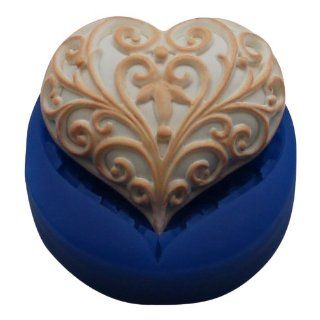 First Impressions Molds H139 Silicone Mold, Filigree Heart Kitchen & Dining