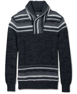 Sean John Sweater, Fancy Stitch Shawl Sweater   Sweaters   Men