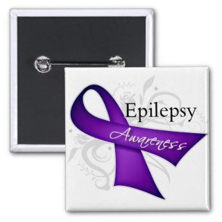 Epilepsy Awareness Ribbon Pins