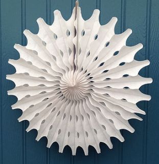 snowflake paper decoration crystal design by petra boase
