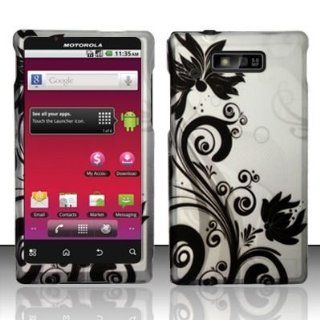 Cell Phone Case Cover Skin for Motorola WX435 Triumph (Black Vines)   Virgin Mobile Cell Phones & Accessories