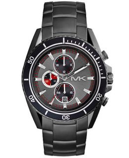 Michael Kors Mens Chronograph Lansing Gunmetal Tone Stainless Steel Bracelet Watch 45mm MK8340   Watches   Jewelry & Watches