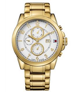 Tommy Hilfiger Watch, Mens Chronograph Gold Tone Stainless Steel Bracelet 1710306   Watches   Jewelry & Watches