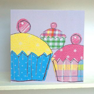 cupcake card pack by striped paint design
