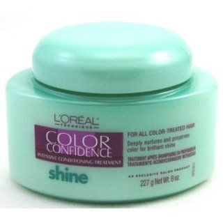 LOREAL Color Confidence Shine Conditioning Treatment 8oz/227g  Standard Hair Conditioners  Beauty