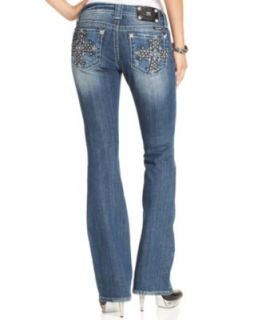 Miss Me Jeans, Bootcut Embroidered Bootcut Rhinestone   Jeans   Women