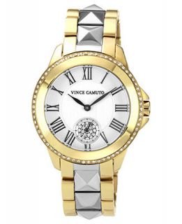 Vince Camuto Watch, Womens Two Tone Stainless Steel Bracelet 35mm VC 5049SVTT   Watches   Jewelry & Watches