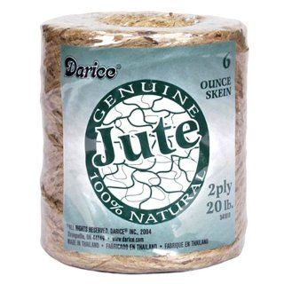 Jute Cord, 2 Ply, Natural, 6oz/133yd (Pack of 1)