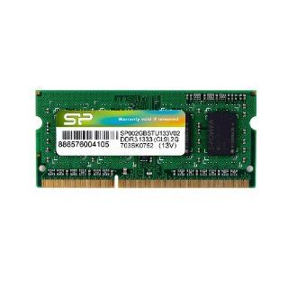 Silicon Power 2GB (1x2GB) DDR3 1333 PC3 10600 204 Pin SO DIMM Notebook Memory Not a kit (Single) SP002GBSTU133V02 Computers & Accessories