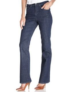 Style&co. Petite Tummy Control Bootcut Jeans, Rinse Wash   Jeans   Women