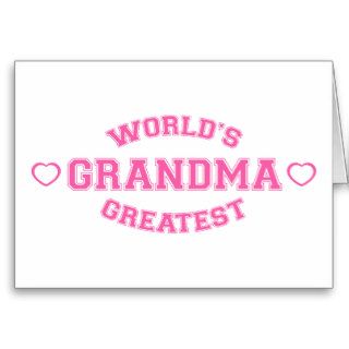 World's Greatest Grandma Greeting Card