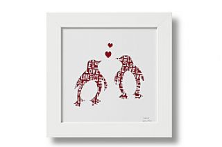 'loved up' cut out design by bertie & jack