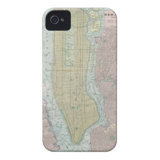 Vintage Map of New York City (1901) iPhone 4 Case Mate Cases
