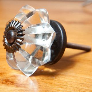 vintage star glass drawer knob by the orchard