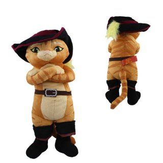 Hot  Shrek Puss In Boots 36cm Authentic Soft Plush Toy Doll  Early Development Activity Centers  Baby
