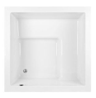 MTI Kalia MTDS 132 S132 59.625" x 59.625" x 32.75" Japanese Square Soaking Tub White   Drop In Bathtubs  