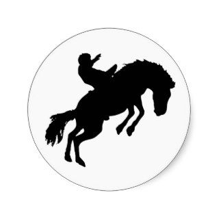 Rodeoreiter rodeo round sticker