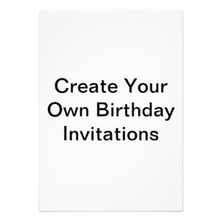Create Your Own Birthday Invitations