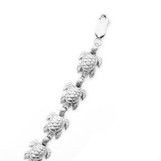 Sterling Silver Turtle Honu Bracelet Jewelry