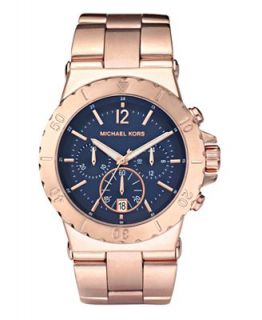 Michael Kors Womens Chronograph Dylan Rose Gold Tone Stainless Steel Bracelet Watch 43mm MK5410   Watches   Jewelry & Watches