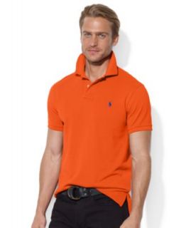 Polo Ralph Lauren Shirt, Classic Fit Short Sleeve Striped Mesh Polo   Polos   Men