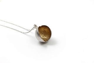 open wide silver pendant by daniele geargeoura