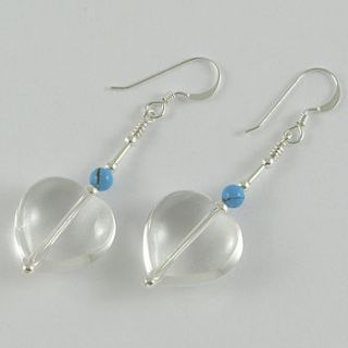 rock crystal heart earrings by tessa tyldesley