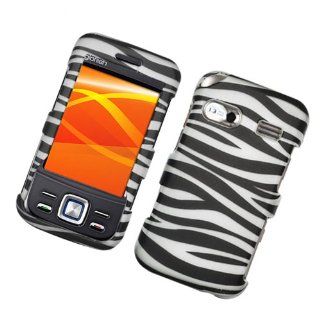 Eagle Cell PIHWM750R2D128 Stylish Hard Snap On Protective Case for HTC M735   Retail Packaging   Zebra Black/White Cell Phones & Accessories