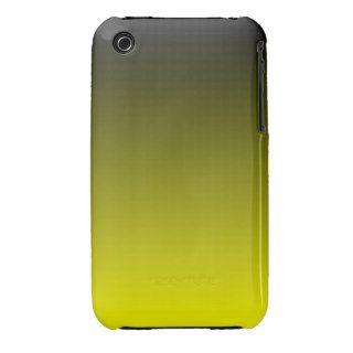 Black Yellow Ombre iPhone 3 Case Mate Cases