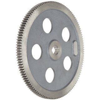 Boston Gear GB127A Web with Lightening Holes* Change Gear, 14.5 Degree Pressure Angle, 16 Pitch, 0.750" Bore, 127 Teeth, Cast Iron